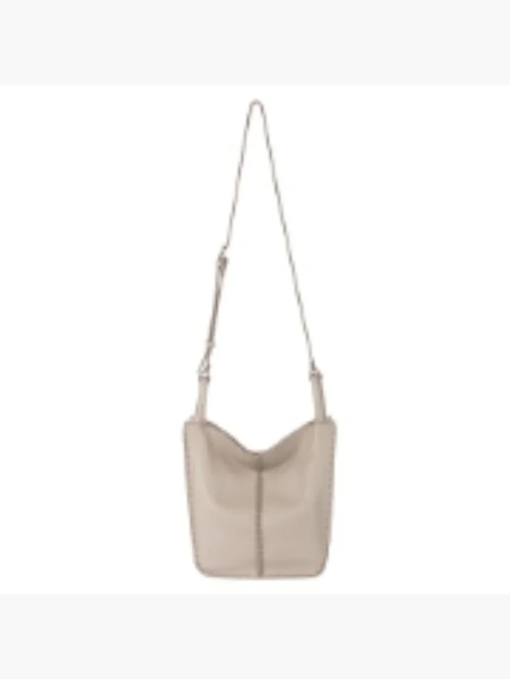 Leather Crossbody Bag - Adjustable Strap, Zip Pockets